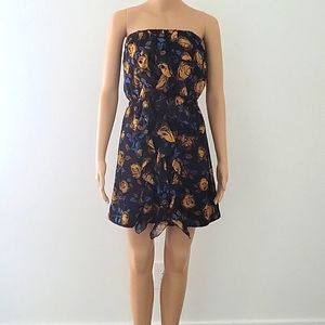 Floral Strapless Dress